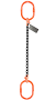 Grade 100 Chain Sling (SOO), 1-Leg, Cap 4300-22,600 Lbs