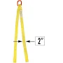 Double Leg Nylon Sling w/ Master Link
