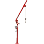 Thern | Thern Portable Davit Crane w/ Manual Winch - 500 lb. Capacity - Ensign 5PA5 | 45ft / Pedestal Base / Painted