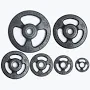 York Barbell 2′′ Iso-Grip Steel Olympic Plate Sets, 455 lb Set