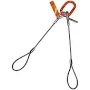 HSI Two Leg Wire Rope Bridle Sling, 7/8 in dia, 30 ft Length, Flemish Loop, 13 ton Capacity, 200FL7/8X-30