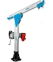 REID Lifting Dual Winched TDavit Portable Davit Crane - 1100lbs, HOL 64 3/4-77in., Rad. 36 1/2-39 1/2in. / No