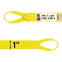 Tuffy 2 Ply 1" x 6 ft Eye & Eye Type 4 Web Sling - 3100 lbs WLL, Yellow, nylon/Polyester | Bishop Lifting