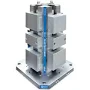 Kurt Workholding Cluster Tower (Jaw Size: 4", Base Size: 500 mm, Jaw Type: Aluminum Soft Jaws, Thread Type: Metric)
