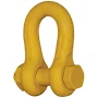 Ulven 1-3/4" 102 Bolt Type Anchor Shackle - 41 Ton WLL, Yellow, Alloy Steel | Bishop Lifting