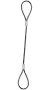 Single-leg Eye & Eye Wire Rope Sling 1/4" / 10'
