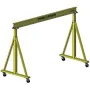 Harrington Portable Gantry Crane, 2000 lb. Load Capacity, 4.00" I Beam Flange Width, 125" Min. I Beam Height