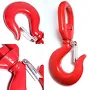 11 Ton Swivel Lifting Hook with Safety Latch, Self Locking Crane Swivel Hook, Rotating Steel Eye Sling Hook for Lifting