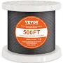 VEVOR Wire Rope Kit, 1/8" 500 ft 316 Stainless Steel Cable with Cutter and Gloves