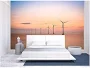 Top Quality Design Incredible Piece Offshore Wind Farm at Dusk in The East China Sea - Wall26 - brown,