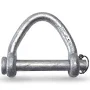 Columbus McKinnon CM 5/8" x 2" Carbon Web Sling Shackle - 4 Ton WLL, Carbon Steel/Synthetic/Galvanized | Bishop Lifting