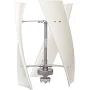 Vertical Wind Turbine Generator 24V 100W Off Grid Kit With Three Blade Helical Axis Rotor And Intelligent Controller For Home Cabin Boat And RV Power
