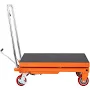 VEVOR Hydraulic Lift Table Cart 1100lbs Capacity 35.4" Lifting Height Manual Single Scissor Lift