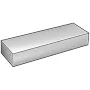 Bar, Rect, Stl, 1018, 1/4 x 5 In, 6 Ft L