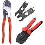 Solar PV Tool Kit | Wire Ratchet and Crimp Tool | Staubli Open End Spanner Set, Cable Cutter 4 AWG to 2/0 AWG
