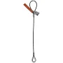HSI Single Leg Wire Rope Sling, 5/16 in dia, 6 ft L, Flemish Loop to Heavy Duty Thimble Ends, 1 ton Capacity