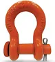 CM Alloy Anchor Shackles Orange Powder Coated Round Pin