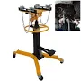 1100 LBS 2 Stage Hydraulic Transmission Jack w/ 360° Swivel Wheels | Steel | Lift Hoist