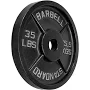 First Place Olympic Steel Plate: 35 lb., Black