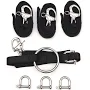 Marine Applications C-Level Boat Heavy-Duty RIB Lifting Sling DHDRIB4 | 4-Leg 1000 LB in Black/Silver | Stainless Steel | Great Lakes Skipper