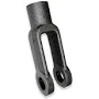 AZTEC LIFTING HARDWARE Yoke End, 1020 Carbon Steel, Plain, Blank Thrd Sz, 2-1/2 in Overall Lg, YK38-NT