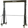 Strongway Adjustable Gantry Crane, 2000-Lb. Capacity, 7.74ft.–12.23ft. Lift
