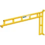 500 lb., 10' span, Spanco 501 Series, Steel, Wall Mounted Jib Crane, Cantilever Design with Trolley, 501-500-10