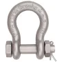 Crosby 5/8" G-2130A Grade 80 Alloy Bolt Type Anchor Shackle - 3-1/4 Ton WLL - #1219491, Alloy Steel/Galvanized | Bishop Lifting