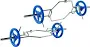 York Barbell International Multi Hex Dead Lift Shrug Bar with Hi-Lo Handles & Rock, Silver