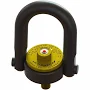Jergens Hoist Ring: Pivot/Swivel, w/Indicator, 1"-8, Max. 10,000 lb, Lifting/Pulling Model: 23527LC