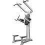 Power Tower Pull Up and Dip Station With Vertical Knee Raise - Freestanding - Commercial Grade - BodyKore CF2110, Silver