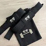 Personalized Lifting Straps with soft details and CUSTOM Embroidered case, Cotton Lifting Straps, cross fit, bodybuilding, powerlifting