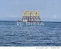 Stock Photo: Ishikari offshore wind farm construction work boat