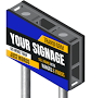 Tubular Frame with Poles – Complete Structural System for LED Signs, Heavy-Duty Frame – Enhanced Wind-Load Support / Double-Poles