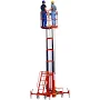 Ballymore MR-24-DC 500 lb. Two-Person Battery-Powered Hydraulic Telescoping Maintenance Lift with 36" x 28" Platform, 42" Guard Rails, and 30' Working
