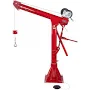 Thern Commander AL 650lbs Portable Aluminium Davit Crane - 650lbs Powder-Coated Crane with 4777 12 DC Electric Winch