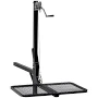Caforkp Lifting Platform 300 lbs Capacity, 2-Inch Receiver,360 Swivel & Foldable Design, Black