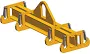 Harrington 2 Ton Basket Sling Lifting Beam, 10' Beam, HBSLB-2-8