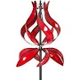 Cyan Oasis Kinetic Tulip Wind Spinner