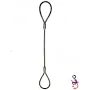 Susquehanna Wire Rope Sling 3/8 in. x 6', with a Standard Eye on each End DWRS375X6