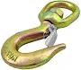 1 Ton Heavy Duty Anti-corrosion Coated Steel Swivel Eye Lifting Hook