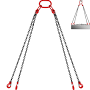 Vevor 10ft Chain Sling 4 Legs 5/16 inch X 10' With Sling Hooks