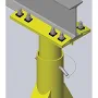 CALDWELL Portable Gantry Crane, 6000 lb, 15 ft. 3", K90-3-16/16