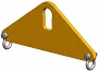 Short Span Lifting Beam (Plate Style), 1 Ton Cap
