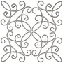 [F] 1/2" Hmrd Forged Steel Panel 3 0-11/16"W 30-11/16"H