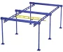 Gorbel Free Standing Work Station Bridge Crane, 1000 lb. Capacity, 15 ft. Bridge, 33 ft. Runway, Model No. GLCS-FS-1000-15-33