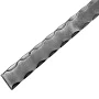 1" Forged Steel Flat Bar, Hmrd2 Corners, 5/16" Thick, 8'