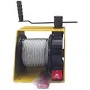 220V 250kg Turbine Worm Gear Hand Winch with Bidirectional Self-locking