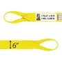 Tuffy 1 Ply 6" x 35 ft Eye & Eye Type 4 Web Sling - 9300 lbs WLL, Yellow, nylon/Polyester | Bishop Lifting