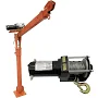 Davit Crane 360° Swivel 1100lb Outdoor Cranes 500kg Remote Control 12v